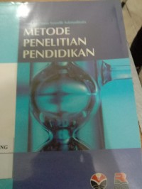 Image of METODE PENELITIAN PENDIDIKAN